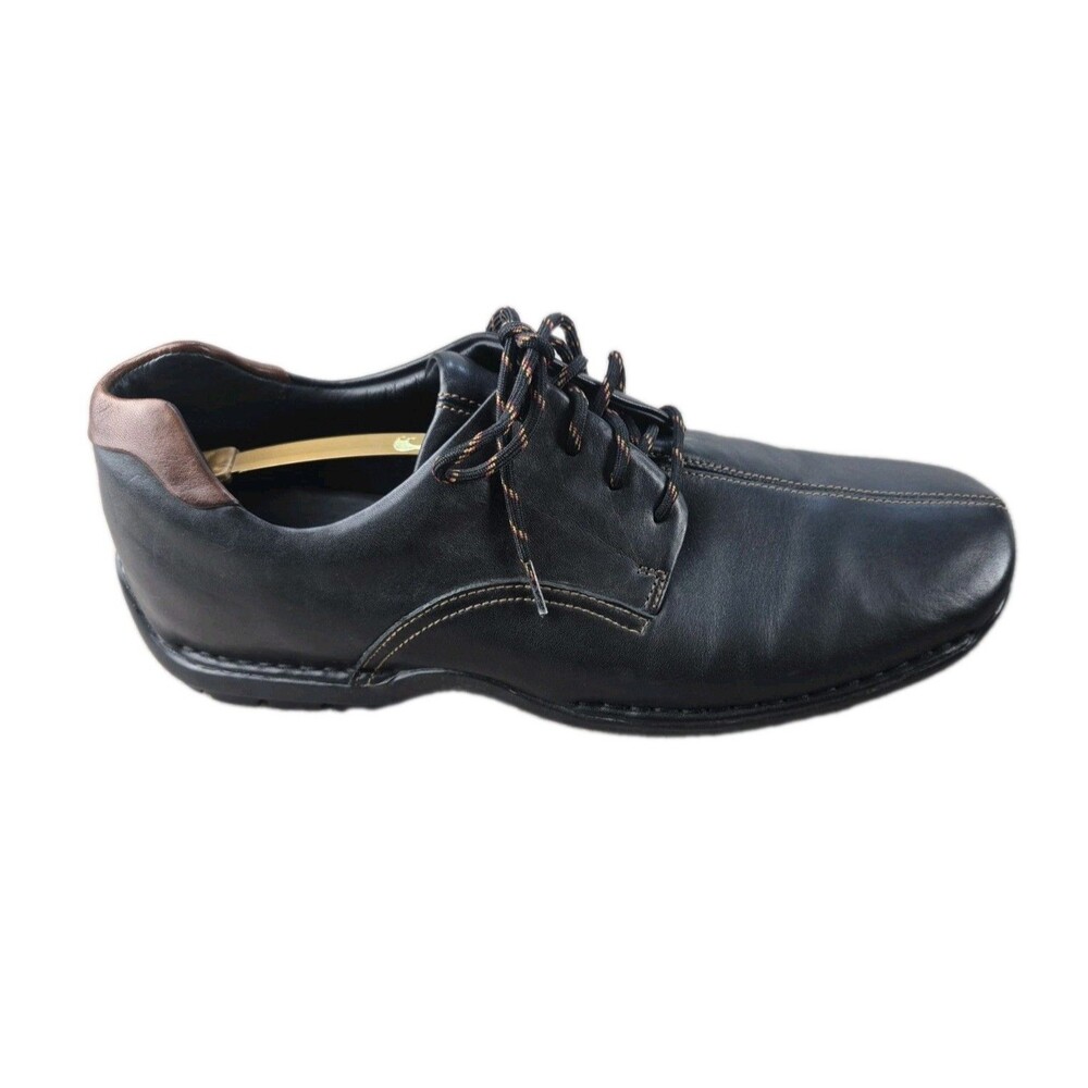 Cole Haan Zeno Lace II Shoes Men Sz 11M Black Leather Derby Split Toe Comfort